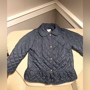 Crew cuts navy peplum jacket